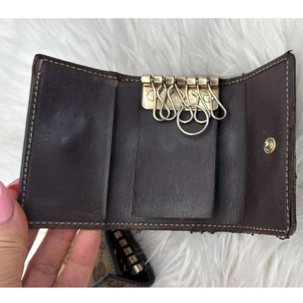 Authentic Gucci GG‎ Canvas Wallet Bundle Vintage Designer Lot Read